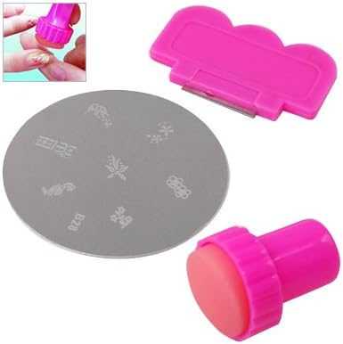 LE Nail Art Nail Stamping Image Plate Set - Plate + Stamper + Scraper for Manicure / Pedicure