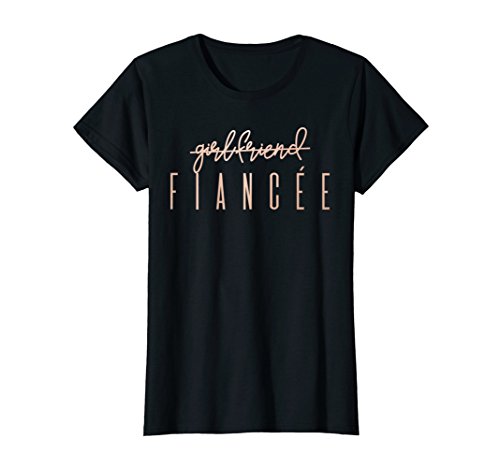 Engagement Fiance Gold Look TshirtsGirlfriend Fiancee T Shirt, Fiance Engagement Party Tshirt T-ShirtOEKO-TEX STANDARD 100