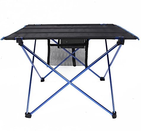 CJOY Folding Table, Ultralight Portable Lightweight Compact Design Camping Hiking Picnic Table with Carrying Bag (Blue)