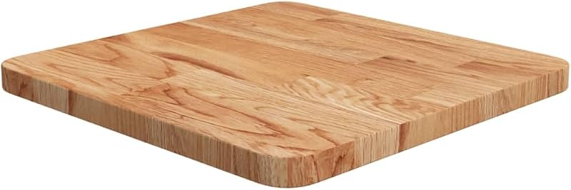 vidaXL Solid Oak Wood Table Top Light Brown 40x40cm Square Coffee Side Table