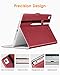 DTTO for iPad 9.7 Inch 5th/6th Generation 2018/2017 Case with Apple Pencil Holder, Premium Leather Folio Stand Cover Case for Apple iPad 9.7 inch, Also Fit iPad Pro 9.7/Air 2/Air - Red(White Lining)
