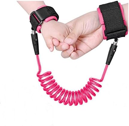 Anti Lost Safety Wrist,KoKome Safety Wrist Link Harness Strap Rope Backpack Leash Walking Hand Belt Band Wristband-PINK