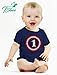 Tstars 1st Birthday Boy Outfit Gifts for 1 Year Old Boys Girls Infant Baby Bodysuit 18M Navy