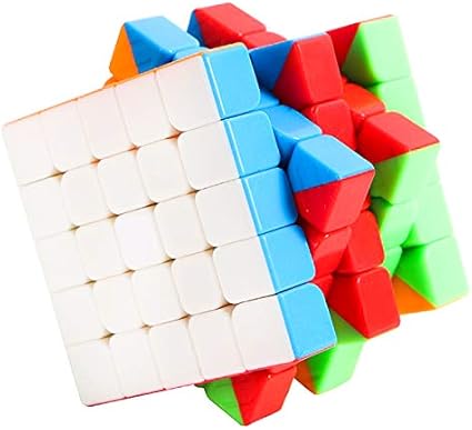 D ETERNAL MoYu 5x5 High Speed Stickerless Magic Rubiks Rubix Cube 5x5x5 Puzzle Toys