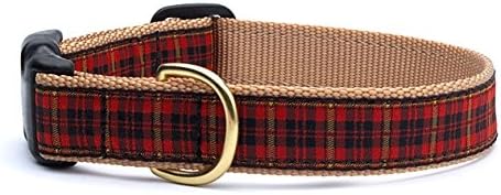 Up Country- NEW Fleet Street Plaid Dog Collar-Large!!