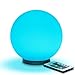 ENHANCE Kid's Night Light Ambient Globe LED Color Changing Lamp Glass Mood Lamp 5.9 inch - Wireless Remote Control, 4 Lighting Modes & Battery or AC Adapter Power - Great for Children and Babies