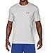 Under Armour Men's Charged Cotton Sportstyle T-Shirt, True Gray Heather /Red, X-Large