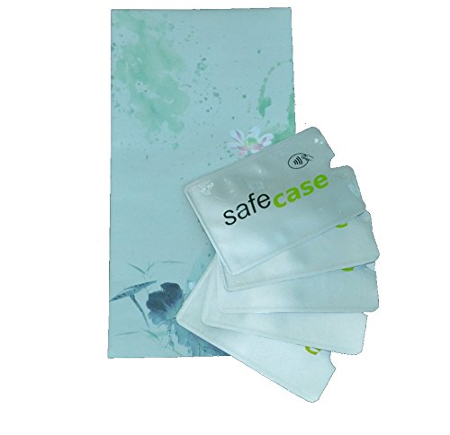 MOTRTM 5x RFID Blocker Funda protectora para tarjetas de crédito (tarjetas bancarias, contactless, de acceso, de autobús, de transporte). Protege de los carteristas electrónico.