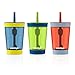 Contigo  Spill-Proof Kids Tumbler, 3-Pack, Nautical, Granny Smith And Vermillion primary