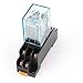 uxcell AC 110V Coil Power Relay 10A DPDT LY2NJ with PTF08A Socket Base