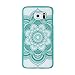 Landfox S6 Case,Samsung Galaxy S6 Case, 2PC Carved Cover Damask Vintage Mandala Flower Case for Samsung Galaxy S6