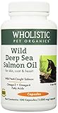 Wholistic Pet Organics Wild Deep Sea Salmon Oil 100 Capsules Supplement