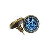 Generic 1 Pair Black Butler Blue Pentacle Earrings Studs Amine Kuroshitsuji Ear Studs