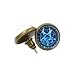 Generic 1 Pair Black Butler Blue Pentacle Earrings Studs Amine Kuroshitsuji Ear Studs