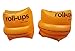 Topsung Inflatable Arm Bands Floatation Sleeves Water Wings Swimming Arm Floats for Children and Adults (Orange)