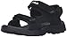 Fila Men's Transition Athletic Sandal, Black/Metallic Silver, 10 M US