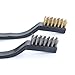SUBANG 8 Pieces Wire Brush for Cleaning Welding Slag and Rust, Brass Stainless Steel Bristles with Curved Handle, 7 Inches