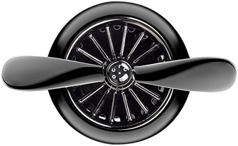 Aromatherapy Car Air Freshener Purifier, Car Fragrance Diffuser Vent Clip, Essential Oil Diffuser, Retro Fashion Car Decor, Propeller Fan Novelty Design Black By Carhelper