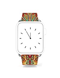 correa de piel 42 mm., Apple reloj de piel genuino de reemplazo iWatch de diseño de la bandera, N 22