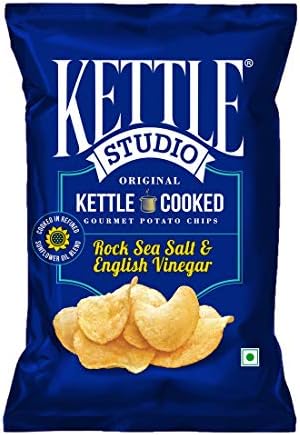 Kettle Studio Rock Sea Salt and English Vinegar, 47G (Pack of 5)