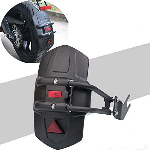 Motorcycle Rear Fender Splash Guard For Yamaha TMAX 530/560 - Carbon Steel & PP Mud Cover With Reflector