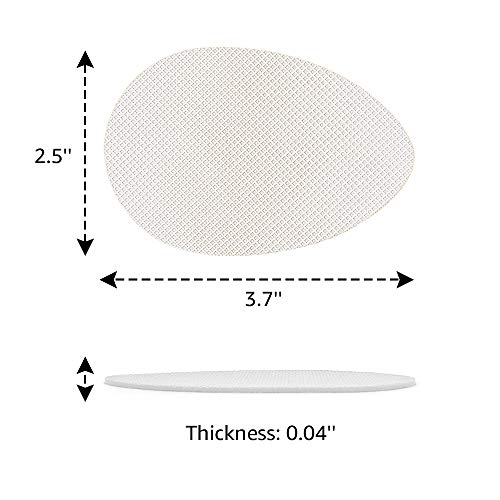 Beautulip Non-Skid Pads for Shoes Self-Adhesive Shoe Grips for Bottom of Shoes Sole Stick Protector Pack of 8 (Clear)