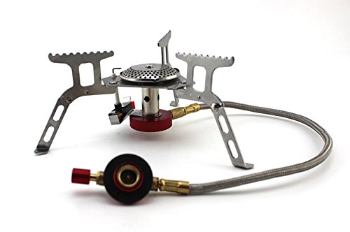 Qunqi Ultralight Outdoor Camping Stove Gas-powered Stove Cookout Butane Burner with box