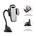 Crazefoto Cell Phone Holder for Car, Windshield Long Arm Car Phone Mount with One Button Design and Anti-Skid Base Car Holder Compatible with iPhone Xs MAX/XS/XR/X/8/7/7P/6s, Galaxy S6/S7/S8,Google