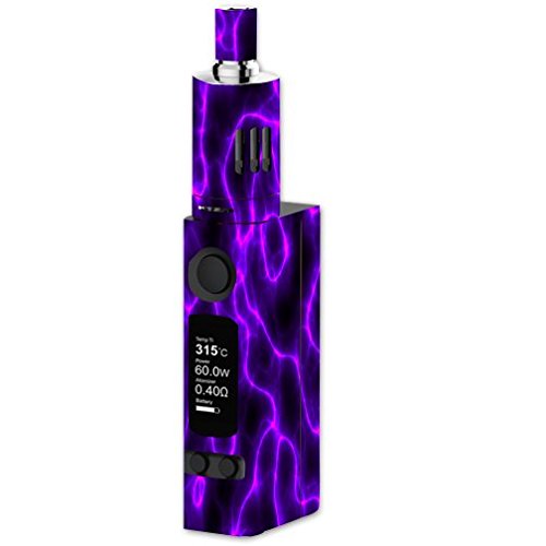 Joyetech eVic VTC Mini Vape E-Cig Mod Box Vinyl DECAL STICKER Skin Wrap / Pink Purple Lightning Storm Electric