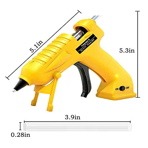 Cordless Hot Glue Gun, Yokgrass USB Rechargeable Anti-Drip Portable Mini Melt Glue Gun Kit with 20pcs Glue Sticks for DIY Crafts, School Projects and Fast Home Repairs - Thumbnail 5