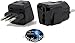Plug in Solutions US to ITALY Travel Adapter Plug for USA/Universal to EUROPE Type E (C/F) & L AC Power Plugs Pack of 2