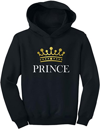 Tstars TeeStars - Prince Crown Gift For Son, Brother Little Boys Toddler Hoodie