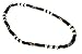 Black Ball White Shark Bones Beads Surfer Beach Elastic Necklace Boy Men Hawaiian Natural Jewelry