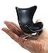Miniature Mid Century Black Egg Chair Arne Jacobsen Designer Chair 1:12 Scale (3.5