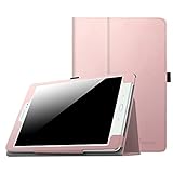 Fintie Samsung Galaxy Tab A 9.7 Folio Case - Slim Fit Premium Vegan Leather Cover for Samsung Tab A 9.7-Inch Tablet SM-T550, SM-P550 (with Auto Sleep/Wake Feature), Rose Gold