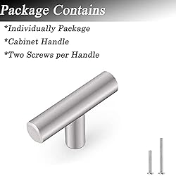 Probrico 25 Pack 2 inch Brushed Nickel Cabinet