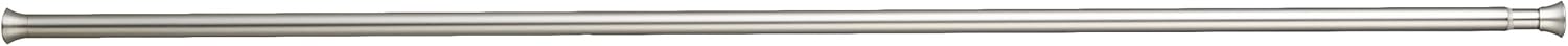 Basics 1009904-127-A60 Tension Curtain Rod, 54-90", Nickel: Home & Kitchen