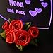Giftgarden I Love You to the Moon and Back 7 Color Change LED Cake Topper with Red Roses, Cute Stuff Gift for Christmas Girlfriend Wedding Women Mom Kids Birthday Anniversary Couple Valentines Grandma