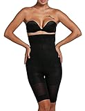 Bulges Women Shapewear High Waist Tummy Control Thigh Slimmer Fat Burning Body Shaper (2 Colors, S-XXXL)