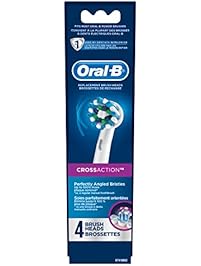 Oral-B Cross Action Electric Toothbrush Replacement Brush Heads Refill, 4 Count