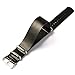 20mm Soft Pu Leather Pin Buckle Wrist Watch Strap Band Spring Bars Black