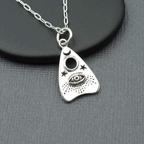 Sterling Silver Planchette Necklace Ouija Board Jewelry