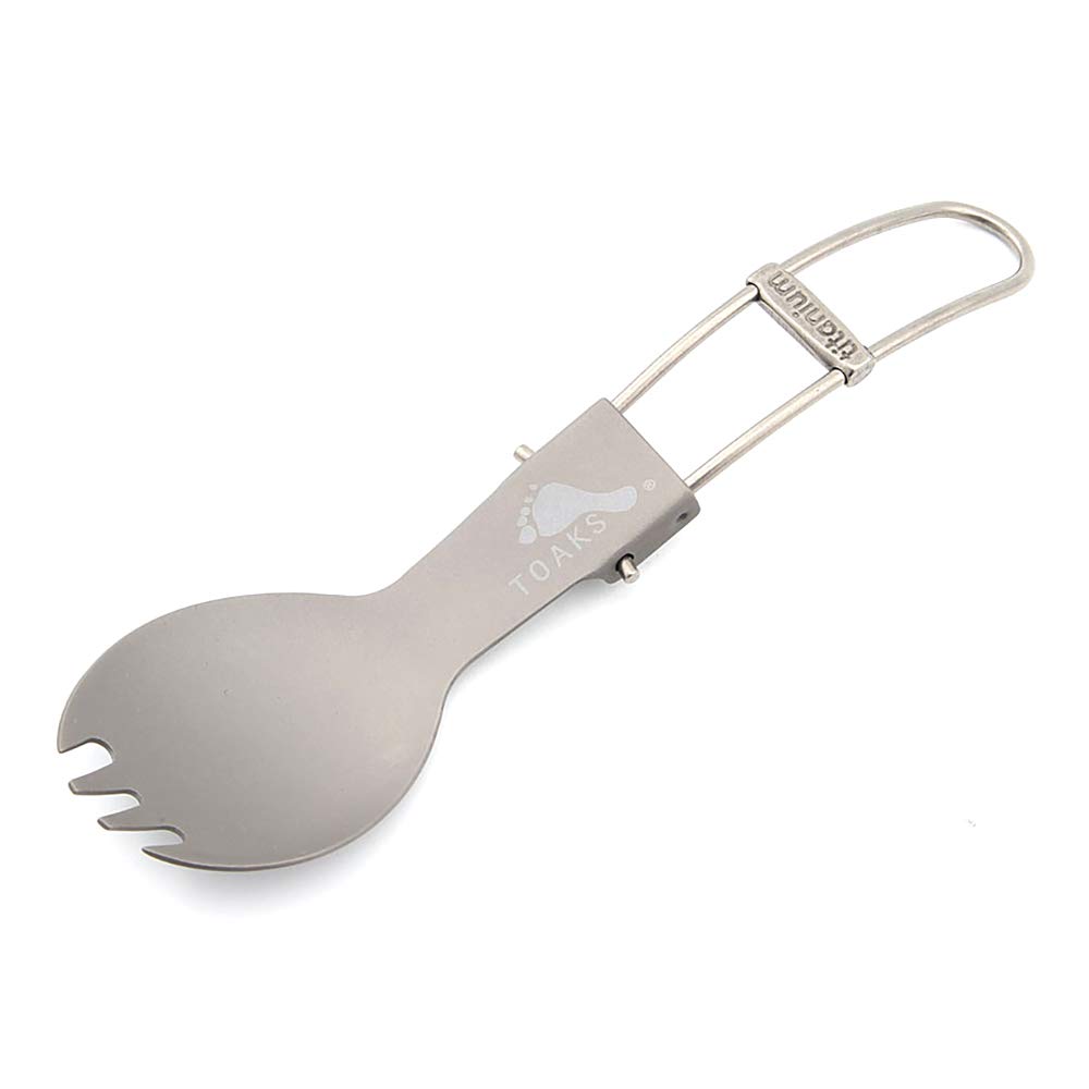 TOAKS Titanium Folding Spork Outdoor Camping Cutlery SLV-06