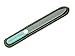 GERMANIKURE Czech Crystal Glass Nail File in Suede Leather Case - Happiness is Homemade - Professional Manicure & Pedicure Products for Smooth Easy Shaping of Natural Nails