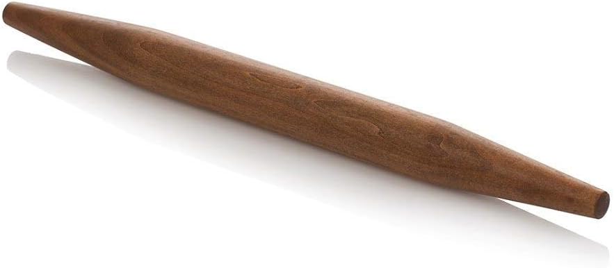 French Style Rolling Pin, Pastry Roller Made of Rustic Lime Wood - Measures 19.7 in. by Gourmet Chopping Boards