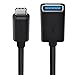 Belkin F2CU036btBLK USB-IF Certified 3.0 USB Type C (USB-C) to USB A Adapter, Compatible with USB-C Devices Including New MacBook and ChromeBook Pixel