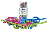 Premium Blue, Green, and Pink Soft Silicone Building Brick and Strap 222 Piece Patent Pending Set - Compatible with All Major Brands