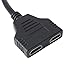 Auskic 1080P HDMI Male to Dual HDMI Female 1 to 2 Way Splitter Cable Adapter Converter for DVD Players / PS3 / HDTV/STB and Most LCD Projectors