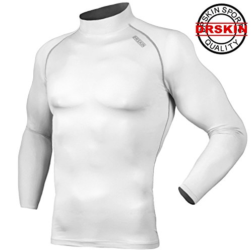 [DRSKIN] SW051 Compression Tight Shirt Base layer Running Shirt men women (M)