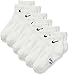 NIKE Kids' Unisex Everyday Cushioned Ankle Socks (6 Pairs), White/Black, Medium
